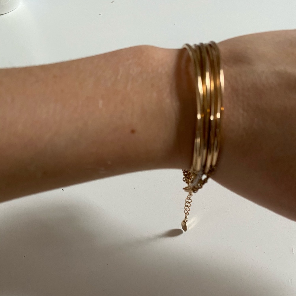Gold Bangle Set - Picture 3 of 3